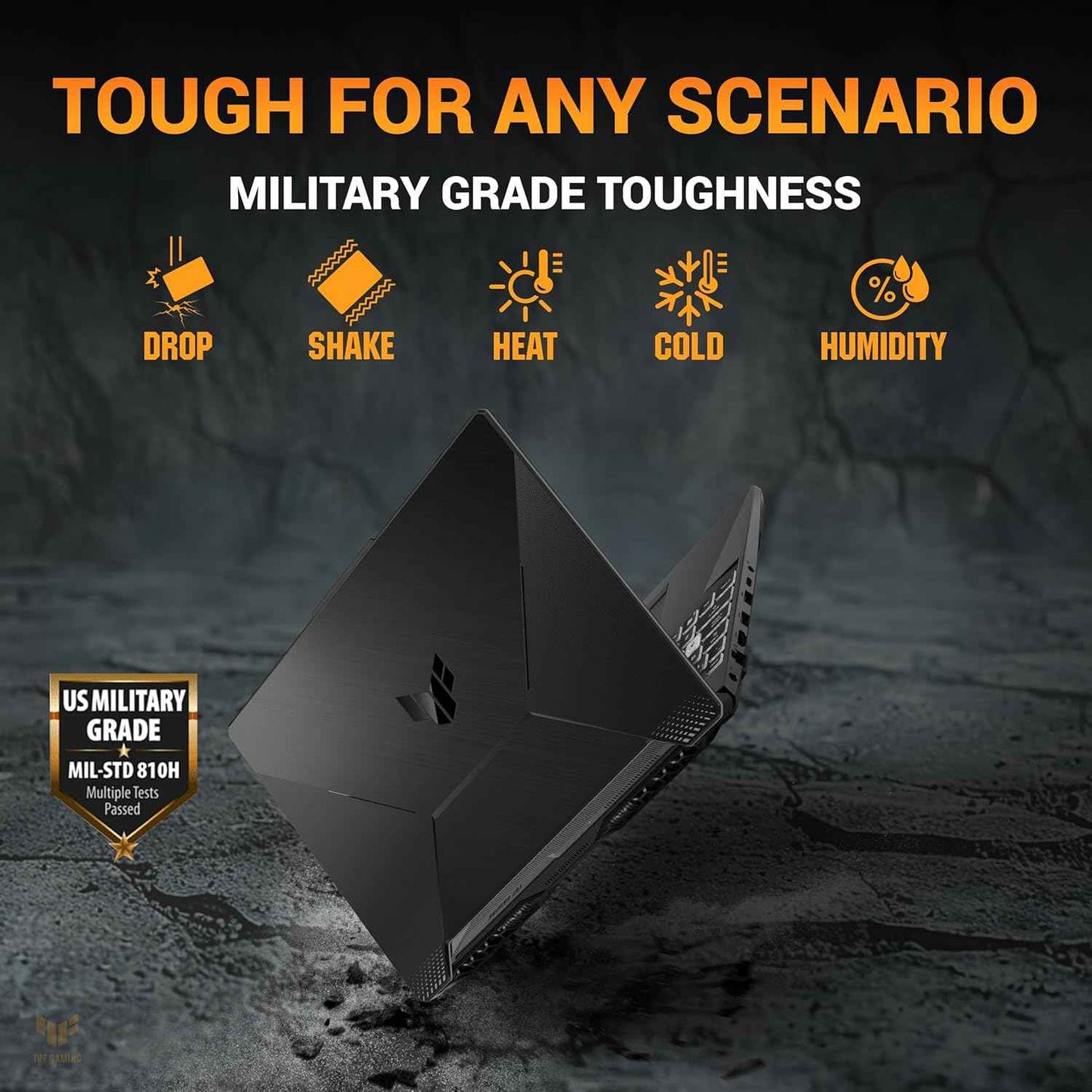 ASUS TUF A15 Gaming Laptop Ryzen 7 7445HS | RTX 3050 4GB | 16GB DDR5 RAM | 512GB SSD | 15.6" FHD 144Hz | RGB Keyboard | Windows 11 | Graphite Black - FA506NCG-HN199W