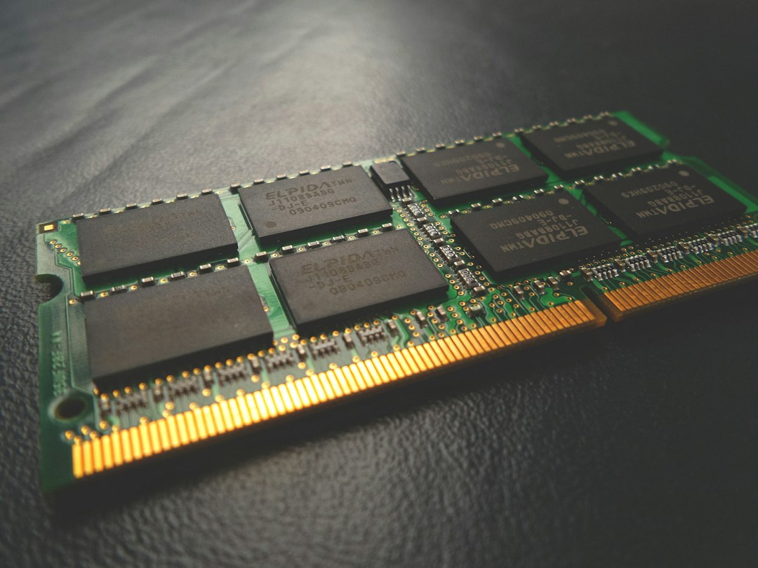Close-up of a SODIMM RAM memory module, representing the memory chip shortage driving up PC and laptop prices