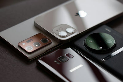 Several new smartphones laid out side by side, representing this week's new phone launches in India