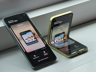 Two foldable smartphones side by side on a windowsill, illustrating the folded and unfolded form factor of a book-style foldable phone
