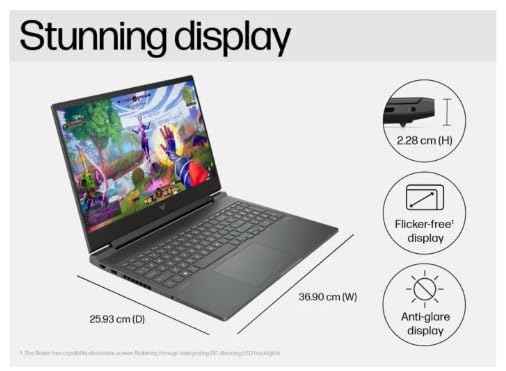 HP Victus 16-r1703TX Gaming Laptop | 14th Gen Intel i5-14450HX, RTX 3050 6GB, 16.1" 144Hz FHD