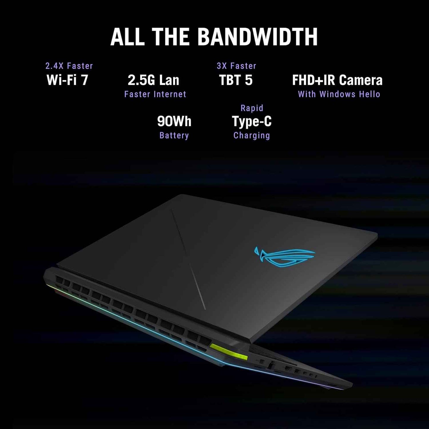 ASUS ROG Strix G16 Gaming Laptop | Intel Core Ultra 9 275HX | RTX 5060 8GB 115W | 16GB RAM | 1TB SSD | 16" 2.5K 240Hz | Windows 11 | Eclipse Gray - G615LM-S5128WS