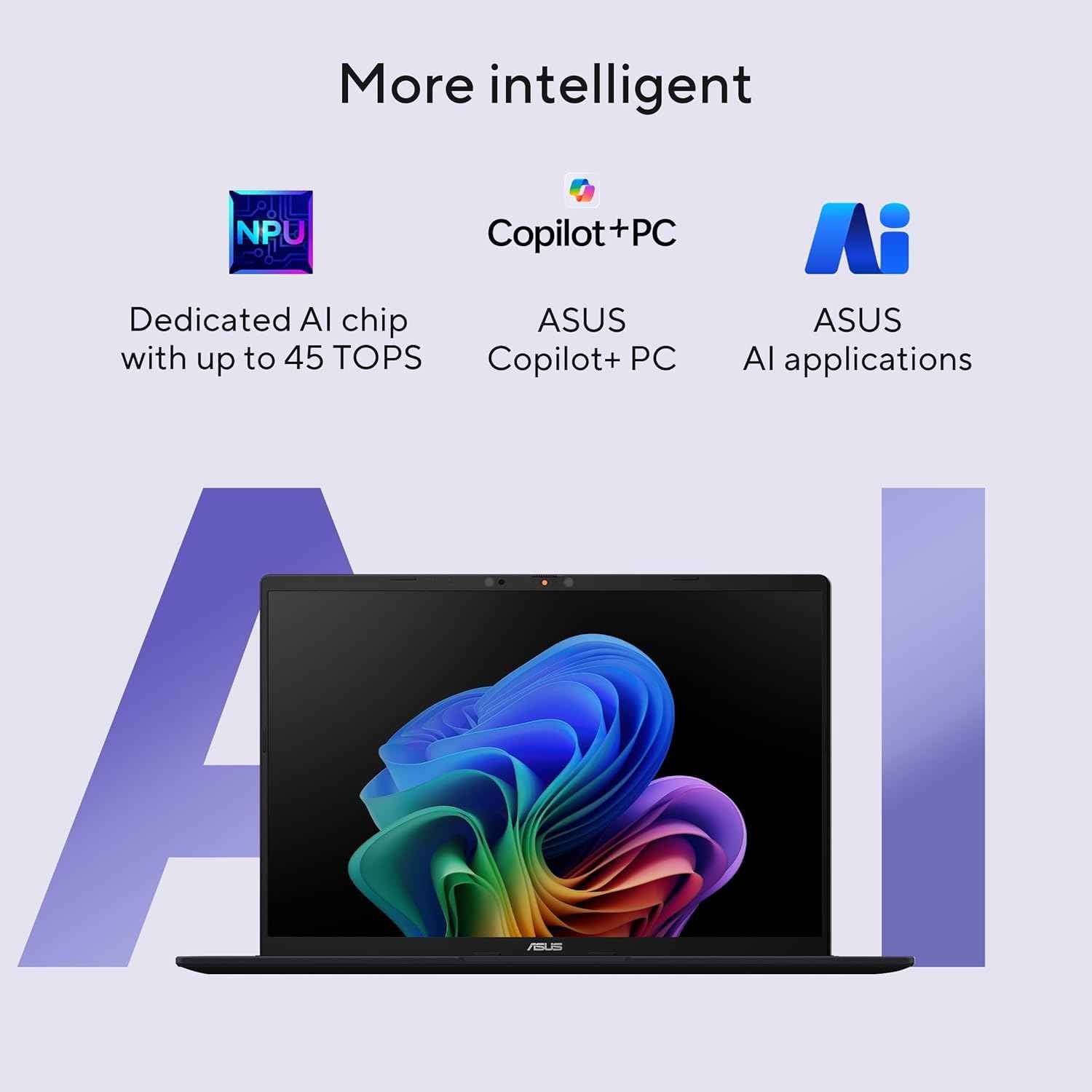 ASUS Vivobook 16 Laptop | Snapdragon X Processor | 16GB RAM | 512GB SSD | 16" FHD+ Display | Windows 11 | Office 2024 | AI Laptop | Quiet Blue - X1607QA-MB049WS