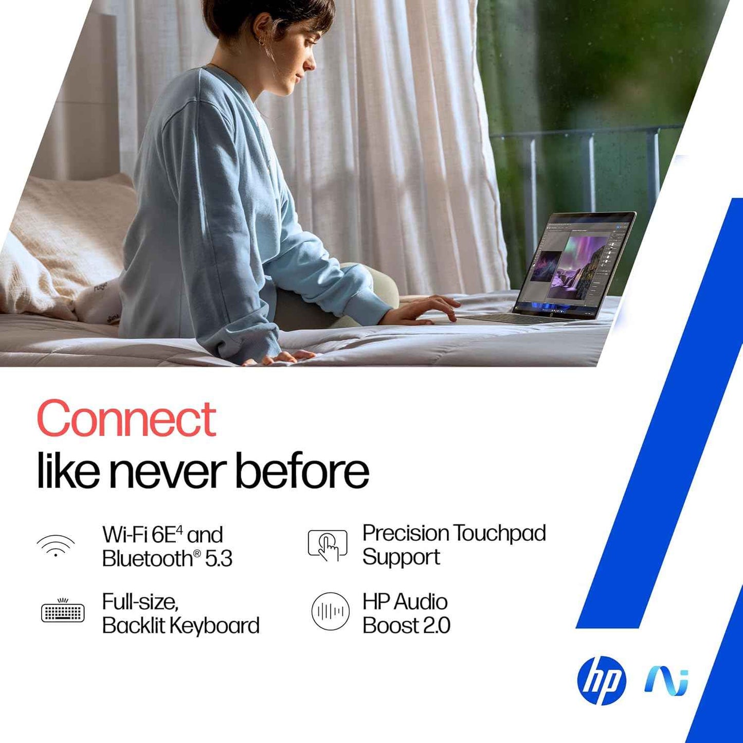 HP OmniBook 5 OLED Laptop Snapdragon X | 16GB RAM | 1TB SSD | 14" 2K OLED Display | Windows 11 | Ultra-Light AI Laptop | Silver - he0015QU