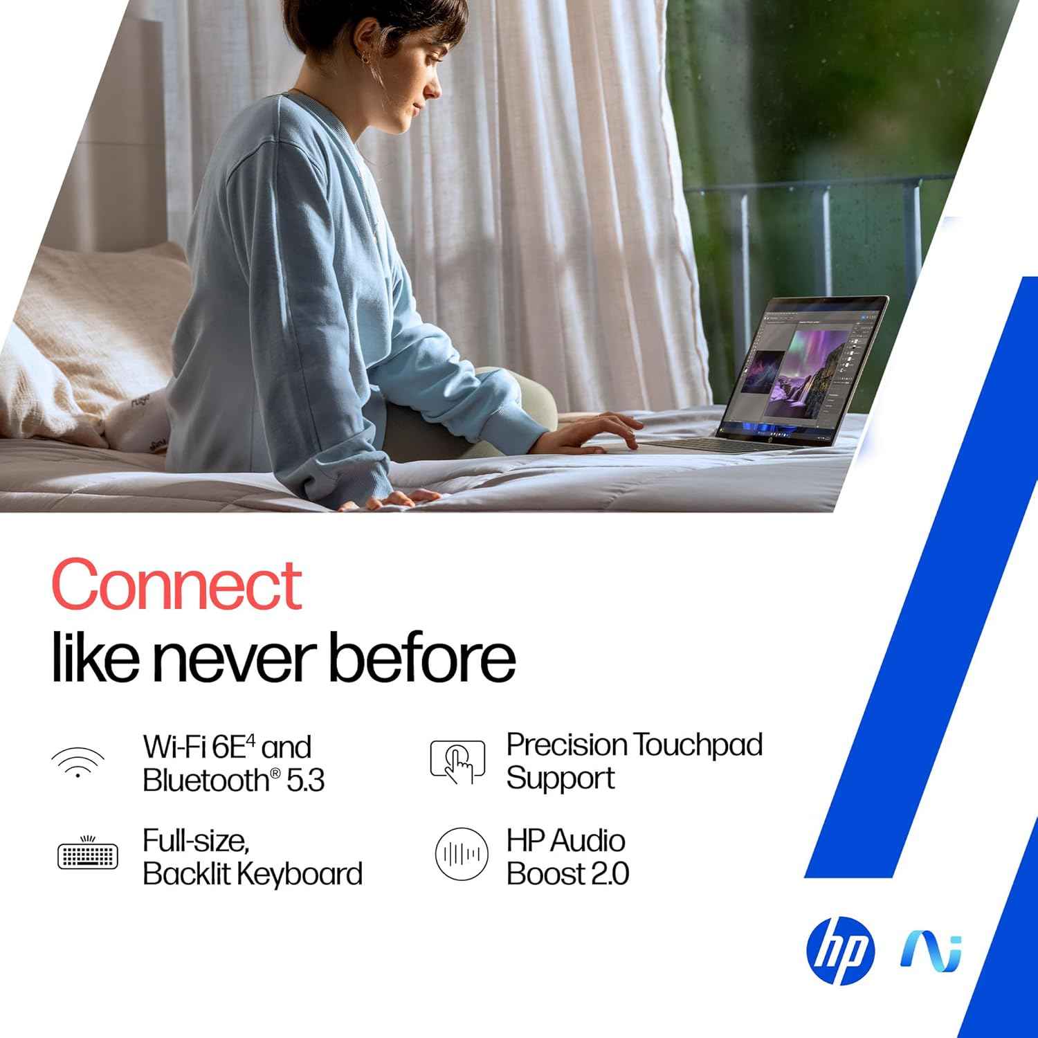 HP OmniBook 5 OLED Laptop Snapdragon X | 16GB RAM | 1TB SSD | 14" 2K OLED Display | Windows 11 | Ultra-Light AI Laptop | Silver - he0015QU