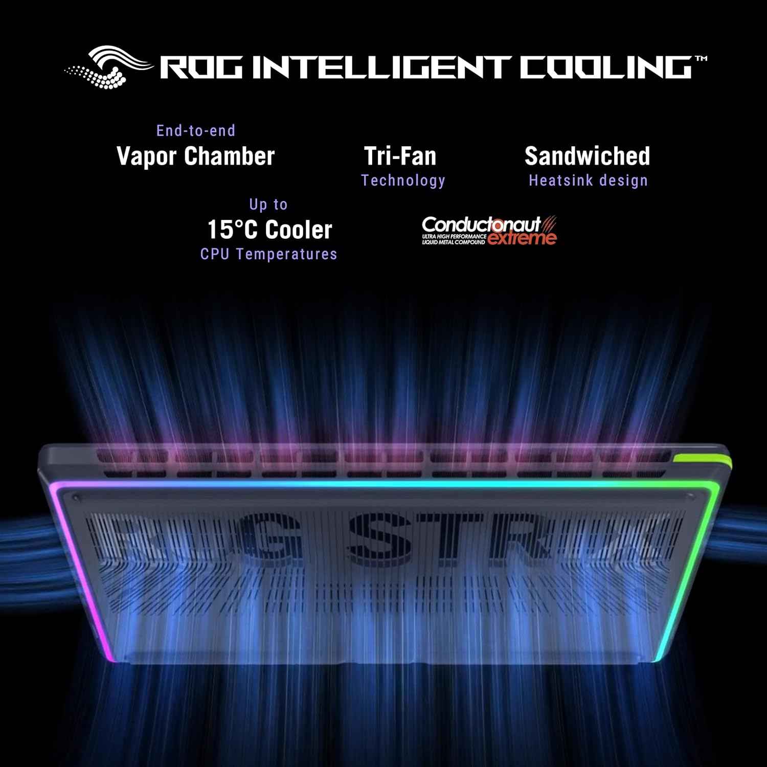 ASUS ROG Strix G16 Gaming Laptop | Intel Core Ultra 9 275HX | RTX 5060 8GB 115W | 16GB RAM | 1TB SSD | 16" 2.5K 240Hz | Windows 11 | Eclipse Gray - G615LM-S5128WS