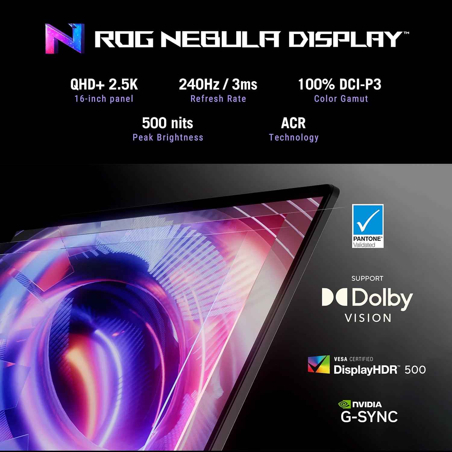 ASUS ROG Strix G16 Gaming Laptop | Intel Core Ultra 9 275HX | RTX 5060 8GB 115W | 16GB RAM | 1TB SSD | 16" 2.5K 240Hz | Windows 11 | Eclipse Gray - G615LM-S5128WS
