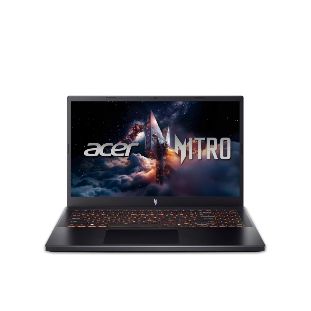 Acer Nitro V 15 gaming laptop with AMD Ryzen 7, RTX 4050, 16GB DDR5 RAM, 512GB SSD, 15.6-inch FHD IPS display in black
