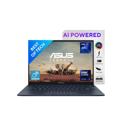 ASUS Zenbook 14 OLED Laptop | Intel Core Ultra 5 125H | 16GB RAM | 1TB SSD | 14" 3K OLED Touch Display 120Hz | Intel Arc Graphics | Win 11 | Office 2021 | Ponder Blue | UX3405MA-PZ552WS