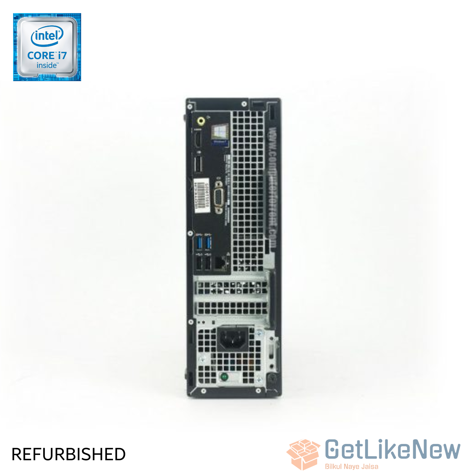 Dell OptiPlex 3050 SFF Desktop - Intel Core i7 7th Gen, 8GB RAM, 256GB SSD - Compact High-Performance Business PC