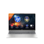 Unboxed HP 15 Ryzen 7 laptop in natural silver with 15.6" FHD display, backlit keyboard, 16GB RAM, 512GB SSD, Windows 11.