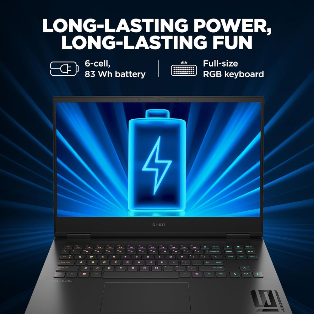 HP OMEN 16 Gaming Laptop | AMD Ryzen 7 7840HS | RTX 4060 8GB | 16GB DDR5 RAM | 1TB SSD | 16.1" FHD 165Hz IPS 300 Nits | RGB Key | Win 11 | Office 2021 | XD0020AX - Get Like New