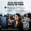 HP Victus 15 gaming laptop with Ryzen 5, Radeon RX 6500M, 8GB RAM, 512GB SSD, 15.6" FHD display, backlit keyboard, blue color