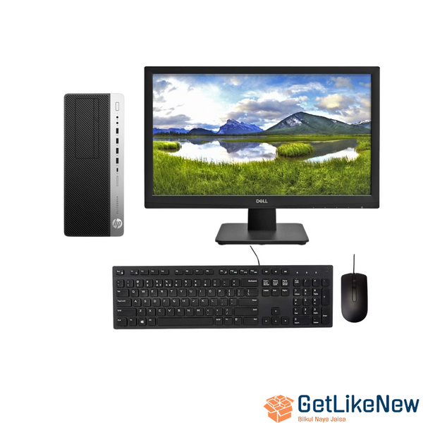 HP EliteDesk 800 G3 Desktop PC Bundle with 20" Monitor | Intel i7 6th Gen, 8GB, 256GB SSD | Premium Business Computer Package | 12-Month Warranty - Get Like New