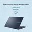ASUS Vivobook 15 laptop with 15.6-inch FHD display, Intel Core i7, 16GB RAM, 1TB SSD, backlit keyboard, in quiet blue color.