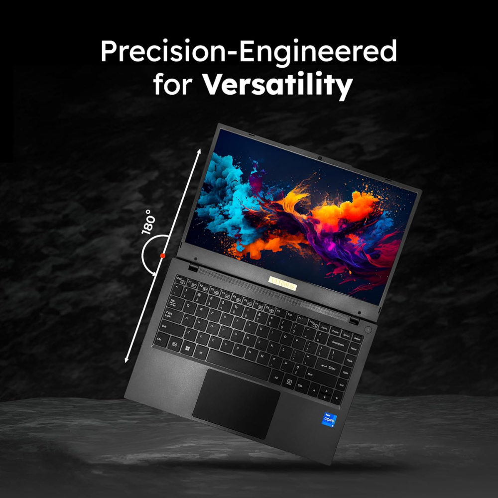 Ultimus APEX5 Laptop Intel Core i5 12th Gen 1235U | 8GB RAM | 512GB SSD (Expandable to 1TB) | 14.1" FHD IPS Display | Intel Iris Xe Graphics | Windows 11 | 3x USB | SD Card Slot | MS Office 365 Trial | Black - NU14U3INF66BY-CRa - Get Like New