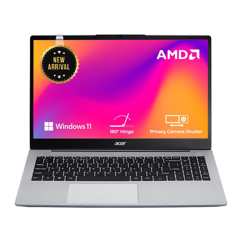 Unboxed Acer Aspire 3 laptop with AMD Ryzen 7, 16GB RAM, 512GB SSD, 15.6" FHD display, silver color, backlit keyboard, Wi-Fi 6.