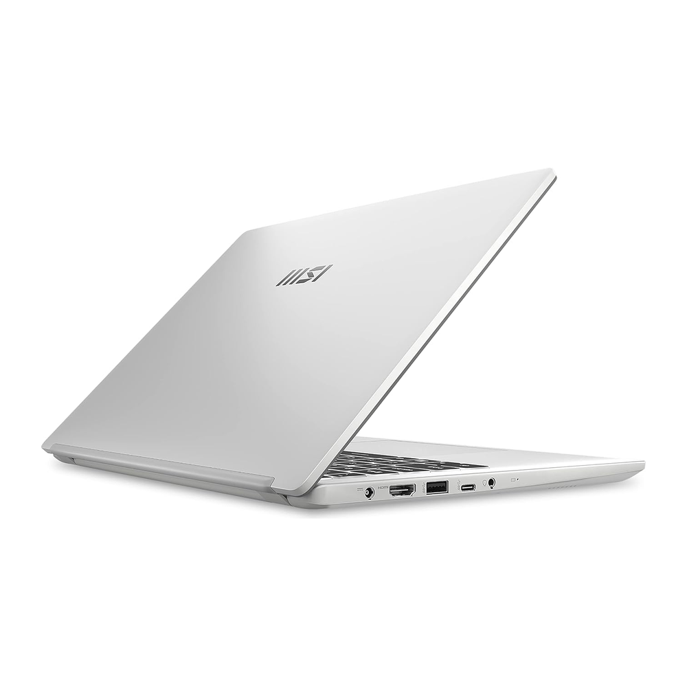 Unboxed MSI Modern 14 laptop in Urban Silver with 14-inch FHD display, Intel Core i3, 8GB RAM, 512GB SSD, Wi-Fi 6, Windows 11