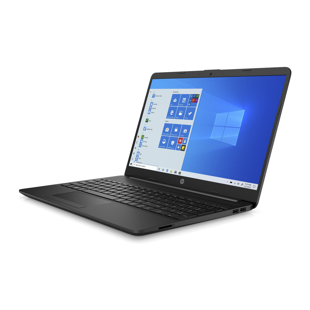 Unboxed HP 15s Thin and Light Laptop with 15.6" FHD display, Intel Core i3, 8GB RAM, 1TB HDD, Jet Black finish.