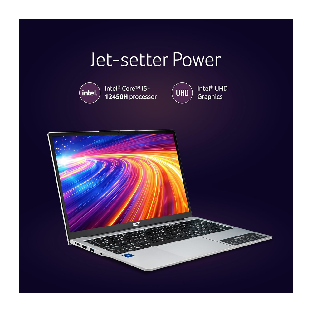 Unboxed Acer Aspire Lite laptop with 15.6-inch FHD IPS display, backlit keyboard, metal body, 12th Gen Intel Core i5, 16GB RAM, SSD