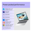 Get Like New HP 15 Thin and Light Laptop with 15.6-inch FHD display, Intel Core i3, 512GB SSD, and silver finish.