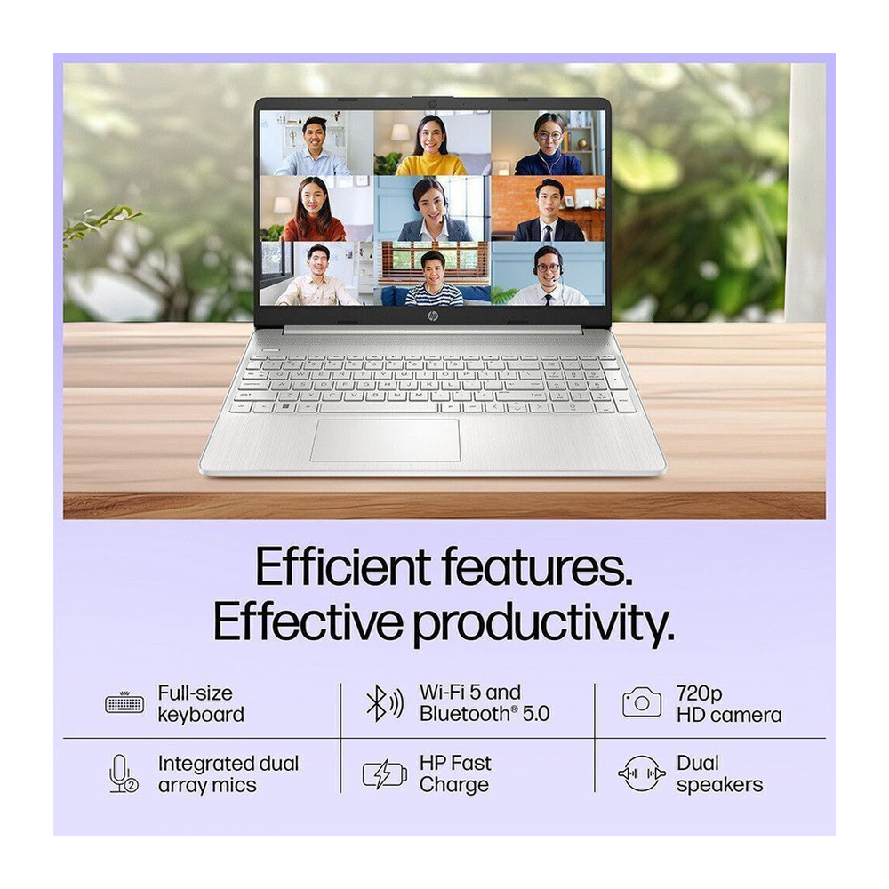 Unboxed Get Like New HP 15s Thin and Light Laptop with 15.6-inch FHD display, Intel Core i3, 8GB RAM, 256GB SSD, Windows 11