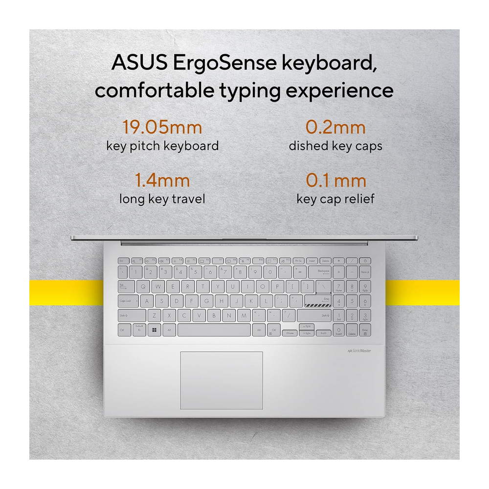 Unboxed ASUS Vivobook Go 15 laptop with AMD Ryzen 5, 15.6-inch FHD display, 512GB SSD, AMD Radeon graphics, Windows 11.