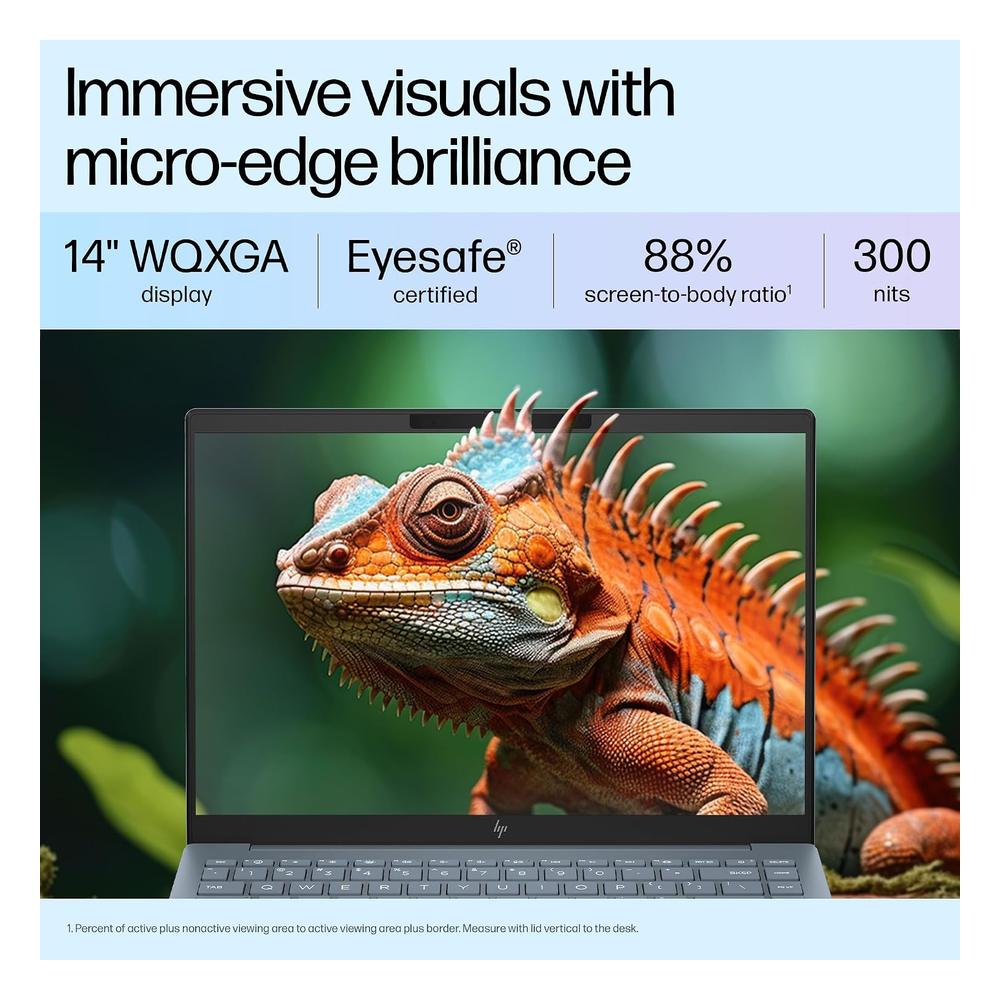 HP Pavilion Plus AI Laptop | Intel Core Ultra 5 125H | Intel Arc Graphics | 16GB LPDDR5x RAM | 512GB SSD | 14" WQXGA 120Hz IPS 300 Nits | 5MP IR Camera | Win 11 | Office 2021 | 14-ew1082TU