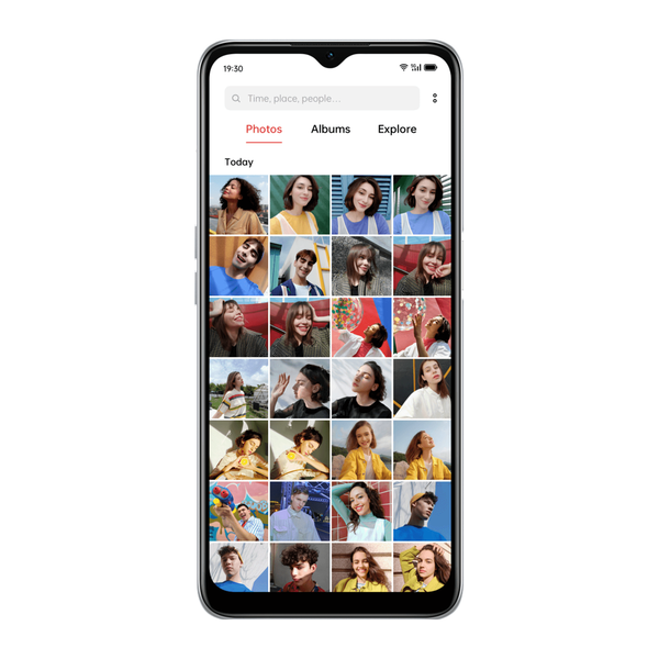 Refurbished OPPO A53s 5G mobile phone in Ink Black with 6.5-inch HD+ display, dual camera, 6GB RAM, 128GB storage, and MediaTek Dimensity 700.