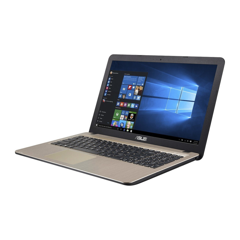 Unboxed ASUS VivoBook 15 laptop with black finish, 15.6" HD anti-glare display, AMD APU, 4GB RAM, 500GB HDD, Windows 11.