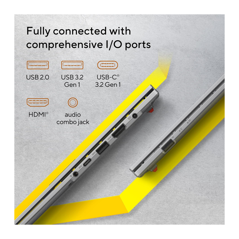 Unboxed ASUS Vivobook Go 15 laptop with AMD Ryzen 5, 15.6" FHD display, 512GB SSD, AMD Radeon graphics, Windows 11.
