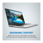 Unboxed Dell 15 laptop with AMD Ryzen 5, 16GB RAM, 512GB SSD, 15.6-inch FHD screen, platinum silver finish, running Windows 11.