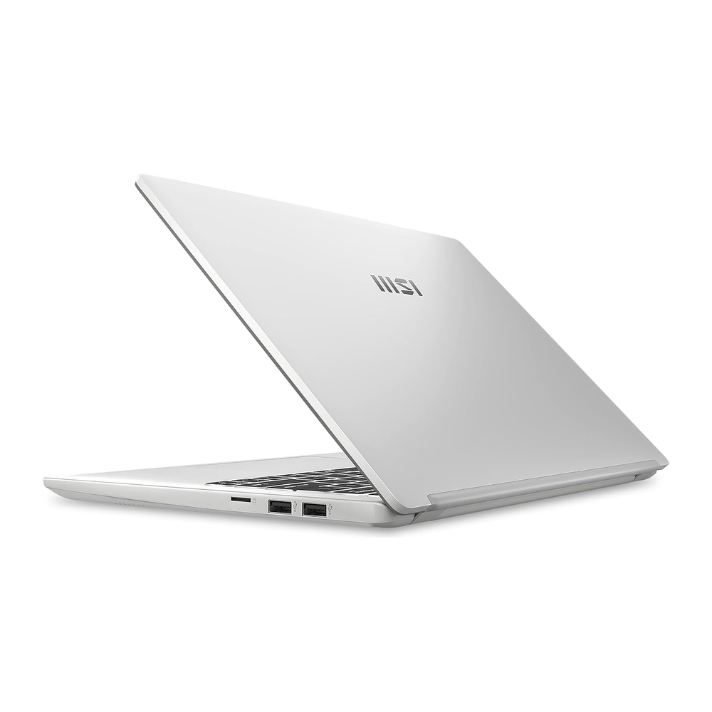 Unboxed MSI Modern 14 laptop in Urban Silver with 14-inch FHD display, Intel Core i3, 8GB RAM, 512GB SSD, Wi-Fi 6, Windows 11