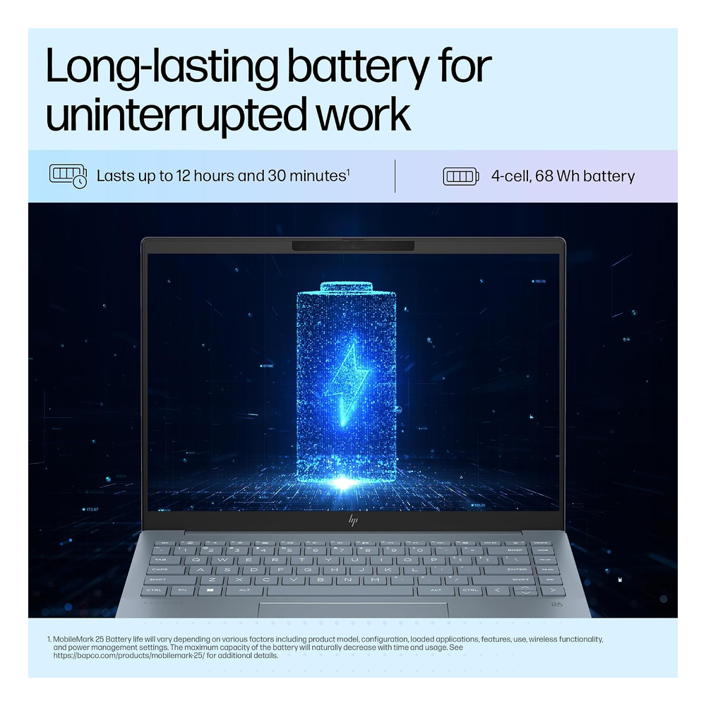 HP Pavilion Plus AI Laptop | Intel Core Ultra 5 125H | Intel Arc Graphics | 16GB LPDDR5x RAM | 512GB SSD | 14" WQXGA 120Hz IPS 300 Nits | 5MP IR Camera | Win 11 | Office 2021 | 14-ew1082TU
