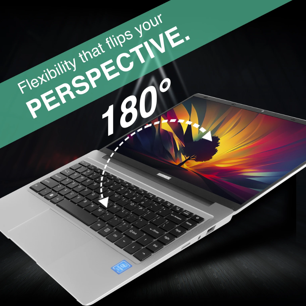 ULTIMUS APEX 14.1" FHD IPS Laptop | Intel Celeron Dual Core | 8GB LPDDR4 RAM | 512GB SSD (Expandable to 1TB) | Ultra Thin Bezel | 180° Hinge | Anti-Glare Display (NU14U9INC54LS-CS/NU15U2INC44VN-SG) - Get Like New