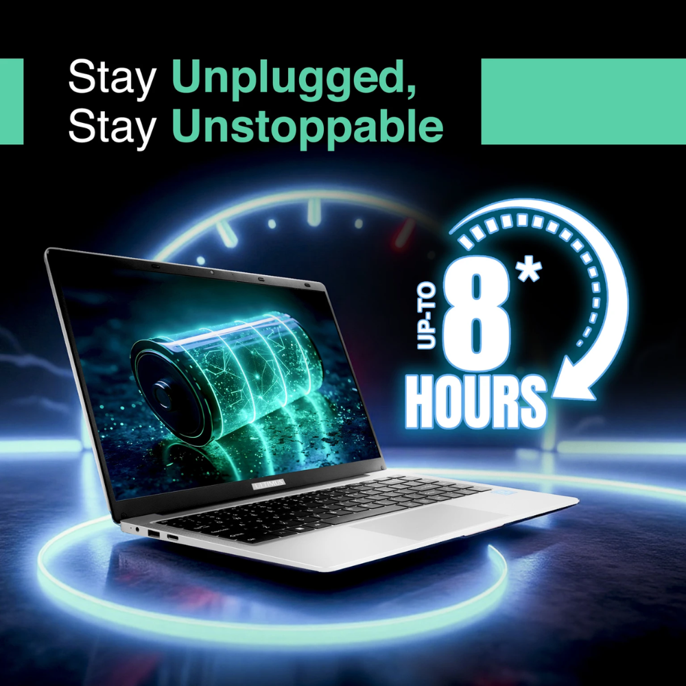 ULTIMUS APEX 14.1" FHD IPS Laptop | Intel Celeron Dual Core | 8GB LPDDR4 RAM | 512GB SSD (Expandable to 1TB) | Ultra Thin Bezel | 180° Hinge | Anti-Glare Display (NU14U9INC54LS-CS/NU15U2INC44VN-SG) - Get Like New